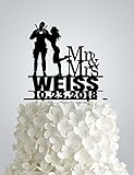 AWAC40 - Acrylic Wedding cake Topper inspired by