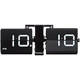 Cloudnola Flipping Out Wall and Tabletop Flip Clock, Black and White, Battery Operated Digital Display…