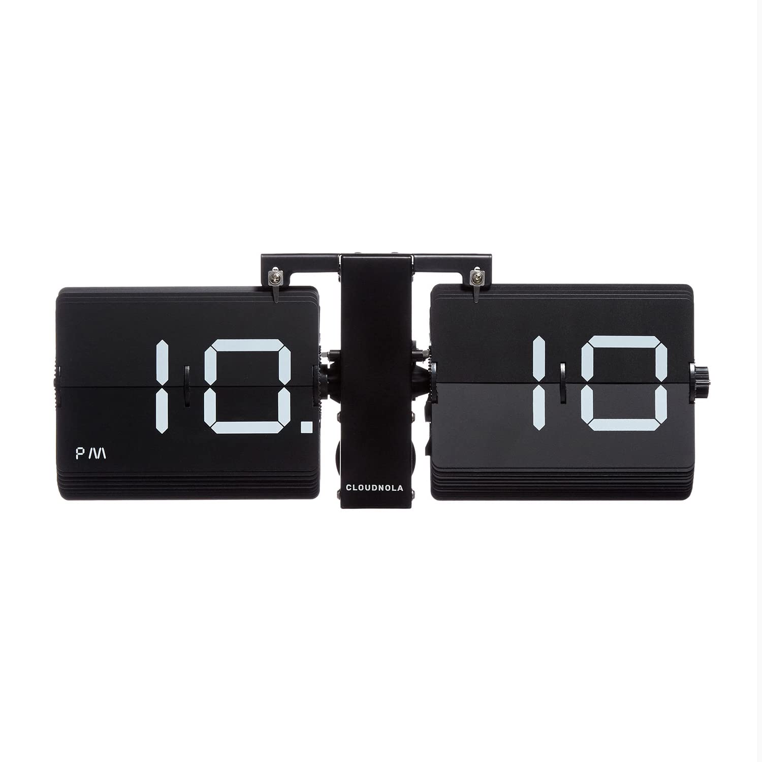 Cloudnola Flipping Out Wall and Tabletop Flip Clock, Black and White, Battery Operated Digital Display…