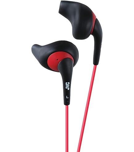 Amazon.com: JVC Black and Red Nozzel Secure Comfort Fit