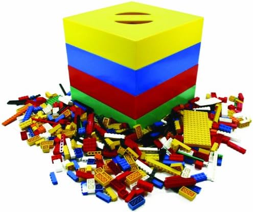 Toy Storage Organizer Box for Lego, K'nex, Mega Bloks, Rokenbok Brand Kids Building Blocks | Award Winning BOX4BLOX Sorts and Stores Legos by Size | Made in USA