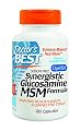 Doctor's Best Synergistic Glucosamine/MSM Formula, Sodium Free, Capsules 180-Count