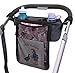 Stroller Organizer with Cup Holder that keeps Drink Level on Any Handle Angle! Unique Collapsible Design & Rigid Top Means it Wont Sag & Lose Shape like other Baby Organizer Stroller Caddy Accessories