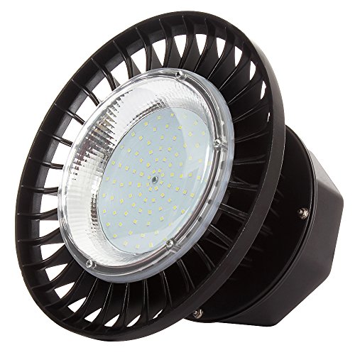 LAPUTA 100 Watt LED High Bay UFO Lights-10000lm Daylight White High Bay UFO Lights-Smaller and more efficient – Wide Voltage Range Warehouse LED Lights – LED High Bay Lighting – High Bay LED Lights