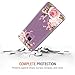 Galaxy S9 Case, JAHOLAN Girl Floral Clear TPU Soft Bumper Slim Flexible Silicone Cover Phone Case for Samsung Galaxy S9 - Rose Flower