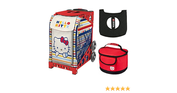 ZUCA Hello Kitty - Bolsa de Deporte con Marco Rojo y cojín ...