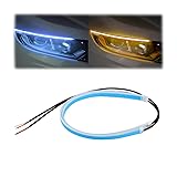 Car LED Headlight Strip Lights, Exterior Dual Color