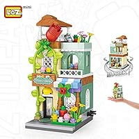 LOZ Building Blocks DIY Miniature Building Toys Kids Adults Blocks Kits Christmas Thanksgiving Birthday Gifts Street Seriers Office Building (Flower Store)