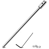 Extension Rod Converter for Bathroom Pop Up Drain Rod, 6.64 Inch Extenders Bathroom Pop-Up Vertical/Horizontal Rods, Extender Rod with an Allen Wrench Screws, Extender Rod for Sink Pop Up Rod Assembly