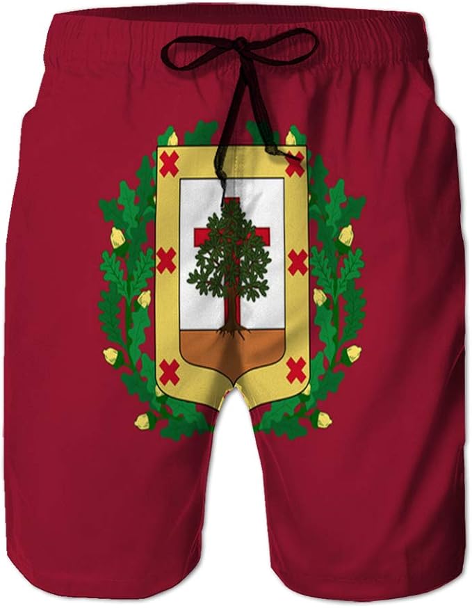 Hombres Verano Trajes de baño Transpirables Shorts de Playa Bandera de