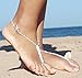 Bienvenu Crystal Pearl Beads Barefoot Sandals Wedding Jewelry Foot Ring Anklet Chain