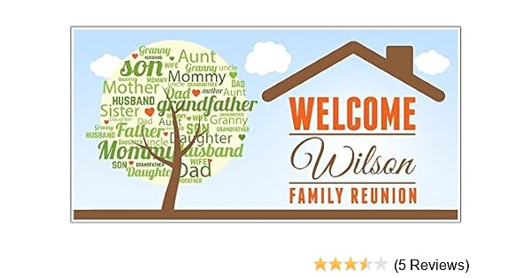 Amazon Com Family Reunion Party Banner Personalized Party