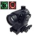 Tactical Reflex Red Green Dot Sight Scope Riflescope Optic Quick Detach Riser Mount Release Lens Covers Rail Mount Holographic Hunting Spotting