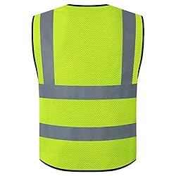Kazsaifo Reflective Safety Vest for Men Women with