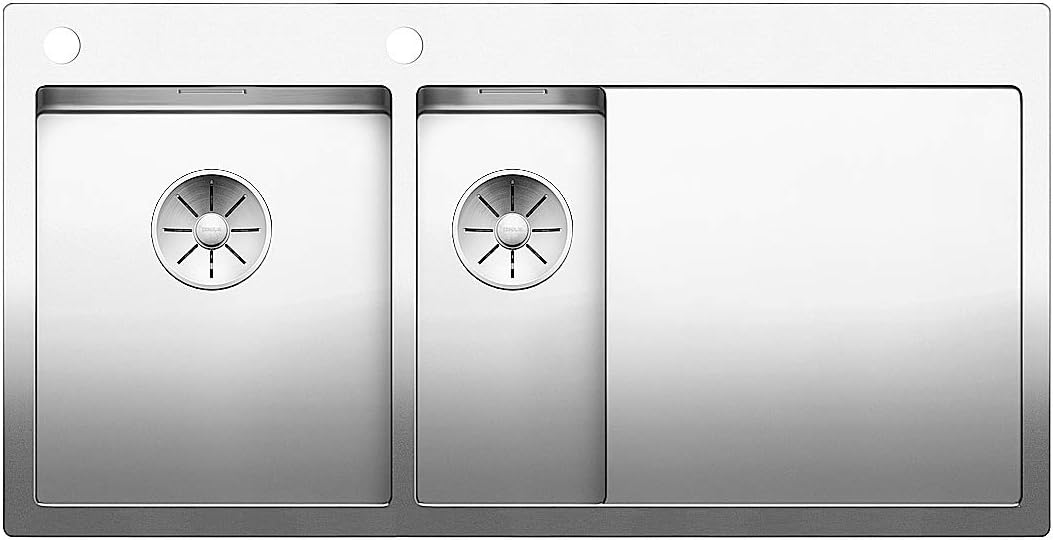 BLANCO CLARON 6 S-IF, Stainless Steel, Satin Gloss, 60 cm Unterschrank
