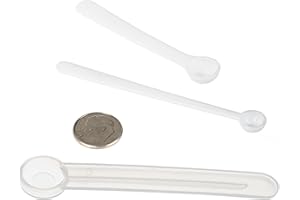 HEROSCOOPS.COM Medium-Sized Scoop Combo Pack 1/32 Teaspoon (0.15cc), 1/16 Teaspoon (0.33cc), and 1/8 Teaspoon (0.625cc) Scoops (3 Pack (One Scoop of Each Size))