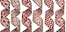 SANNO Wired Burlap Christmas Ribbon, Holiday Red Party Ribbon Decorations, Assorted Rustic Patterns Classic Fabric Ribbons Crafters Ornaments 36 Yards (2.5