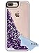 iPhone7 Plus Glitter Case, BLLQ Shiny Quicksand Moving Bling Glitter Stars Floating Dynamic Flowing Cover PC case for iPhone 7 Plus -- 5.5 inch (Purple)