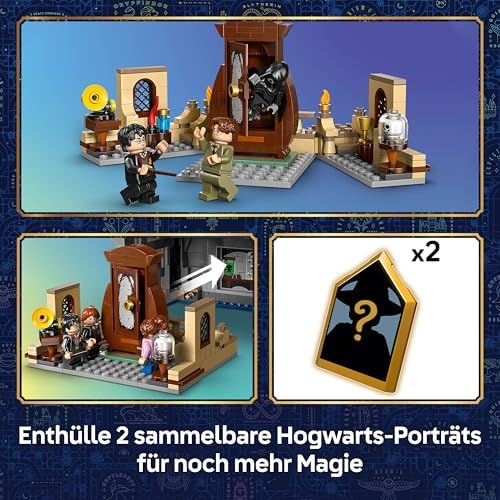 Harry Potter Schloss Hogwarts: Krankenflügel - DIY Set mit 7 Minifiguren - Modellbau mit Hermine und Ron Figuren - Kreatives Geschenk für Mädchen, Jungen und Fans ab 9 Jahren - 76463
