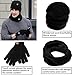 Xianheng Hat Scarf Gloves Touch Screen 3 Pieces Winter Knitted Set Men Women #2