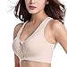 LETHMIK Women's Wireless Seamless Sports Bra with Removable Pads Nude-L