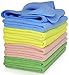 VibraWipe Microfiber Cleaning Cloths, 4 Colors, 8-Pieces. Highly Absorbent, Lint and Streak Free, for Kitchen, Car, Window primary