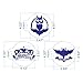 ART Kitchenware 6pcs Halloween Cookie Stencil Set Cupcake Decoration Stencil Template Baking Mold ST-845 Beige/Semi-Transparent