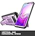 SUPCASE for Samsung Galaxy S10 Case with Satnd (Unicorn Beetle Pro), [Built-in Belt Clip] Heavy Duty Shockproof Rugged Protective Phone Case Without Built-in Screen Protector for Galaxy S10, Purple