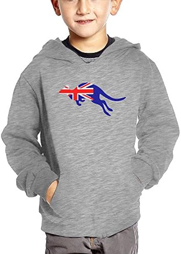 Cztdo Ouybn Flag Of Australia With Kangaroo Cotton Pullover Hoodie Sweatshirts For Unisex Kids Hoody
