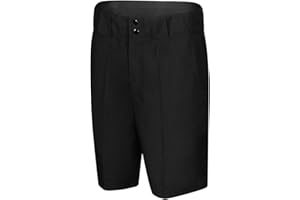 SMITTY OFFICIAL'S APPAREL Smitty | FBS-178 | 4-Way Solid Black Football Lacrosse Shorts | Referee's Choice