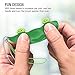 XDesign Fidget Bean 3 Pack, Fidget Toys Soybean Finger Puzzles, Prime Squeeze-a-Bean Keychain Toys for Children, Adults, Figit Focus Extrusion Pea Hand Anti-Anxiety Stress Relief Chain Toys [3 Pack]