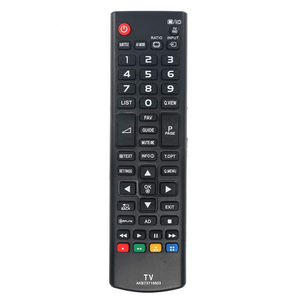 VINABTY AKB73715603 Remote Control Replace for LG LCD/LED TV 28LB490B 28LB490U 28LY330C 28MN30D 28LB457U 29LN4505 29MA73D 29MT44D 29MN33D 29MT45D 32LB550B 32LB550U