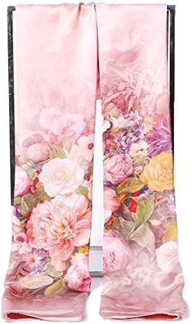 EZ Collection Luxurious 100% Silk Charmeuse Long Scarf (3)