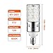 HzSane LED Corn Bulbs, 12W Daylight White 6000K LED Bulbs, 100 Watt Incandescent Bulbs Equivalent, E12 Base, 1200 Lumens LED Lights, Cylinder bulbs, 3 Pack