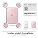 Valkit iPad Pro 9.7 Case 2016 (Old Model), Smart Slim Stand Translucent Frosted Back Cover with Pencil Holder for Apple iPad Pro 9.7 Inch (A1673 A1674 A1675) with Auto Wake/Sleep, Rose Gold