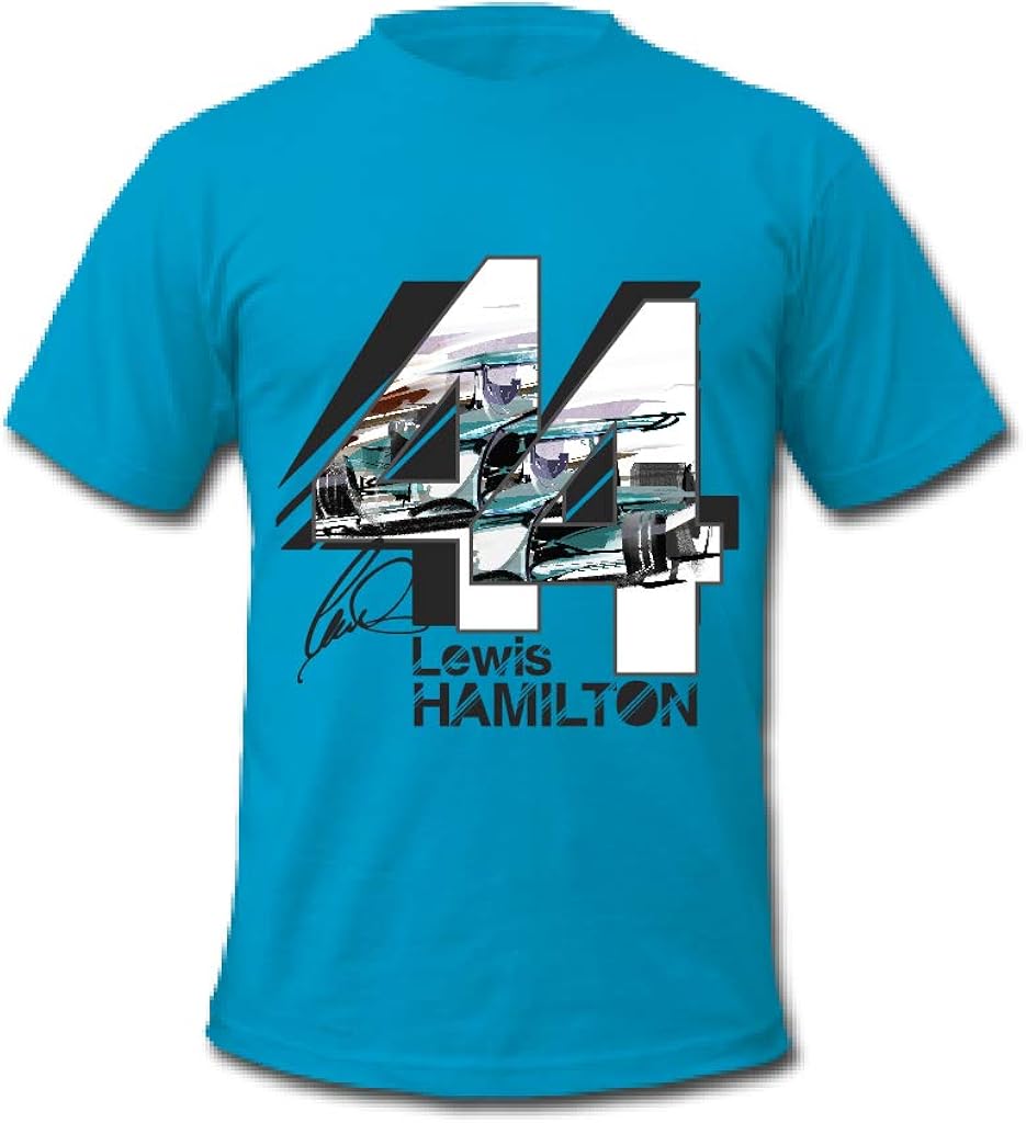F1 Lewis Hamilton 44 Formel 1 Grand Prix Racing Driver Signature T