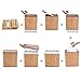 SONGMICS Divided Laundry Hamper Two-section Basket Double Dirty Clothes Storage Sorter with Lid Handles and Removable Liner Natural Bamboo Color ULCB64Y