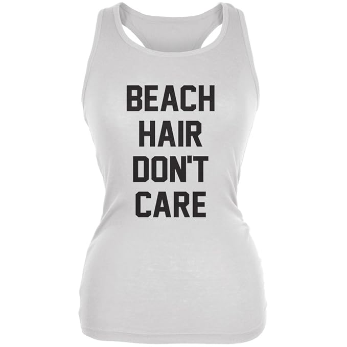 Amazon Com Old Glory Beach Hair Don T Care White Juniors Soft