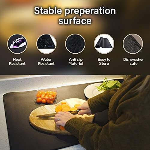 Larsic Stove Cover Protects Electric Stove Washer Dryer Top. Anti
