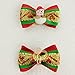 Hixixi 24pcs/12pairs Pet Dog Christmas Samll Hair Bows with Rubber Bands Xmas Cat Puppy Grooming Accessories