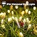 Ollny String Lights Indoor - 200 LED 66FT, 8 Modes Fairy Lights with Timer and Remote, IP44 Waterproof Plug in Christmas Lights for Bedroom Wall Indoor Outdoor Party Background Decorations(Warm White)