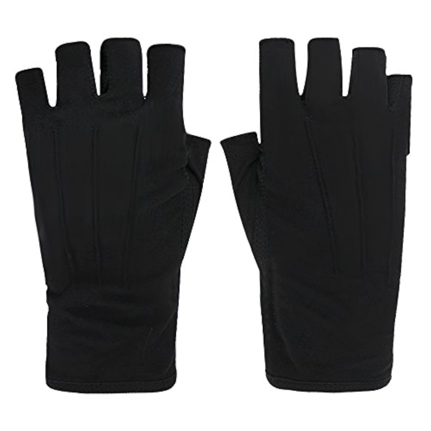 TINAYAUE Half Finger Sun UV Protection Gloves Non-Slip Fingerless Cycling Golf Gloves Outdoor Sunblock Gloves Breathable Elastic Sunscreen Gloves for Training Running Biking Driving