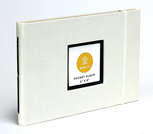Kinsho KIN2106 Pocket Albums, 4" x 6", Ivory