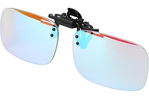 DIOCHE Color blind Glasses Clip-on, Impact Resistant Increase Color Contrast Improvement Color Sense Unisex Clip On Colorblind Glasses for Red Green Colorblindness