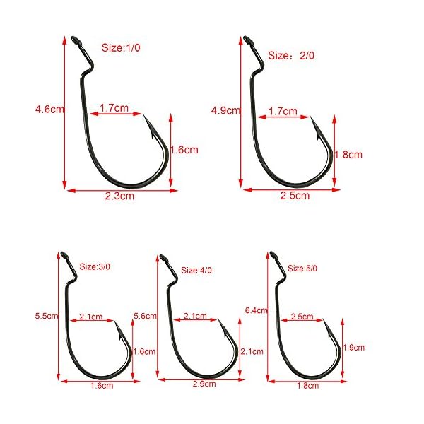 Luengo-50pcs-38105-10-50-Wide-Gap-Offset-Worm-Hooks-Jig-Fishing-Hooks-Set-Fishhook-Bass Luengo-50pcs-38105-10-50-Wide-Gap-Offset-Worm-Hooks-Jig-Fishing-Hooks-Set-Fishhook-Bass