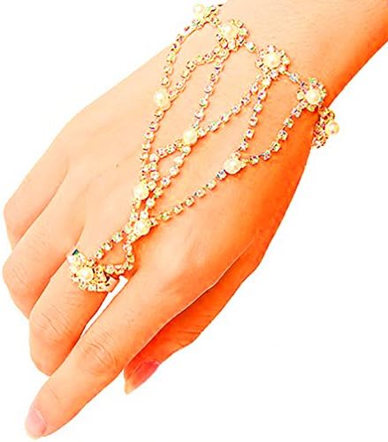 Hair Accessories for Women Gypsy Costume Fortune Teller Headpiece Hair Bands Jewelry Antique Rhinestone Crystal Gold-Tone & Silver-Tone Belly Dancer Genie Indian Accessories Headbands
