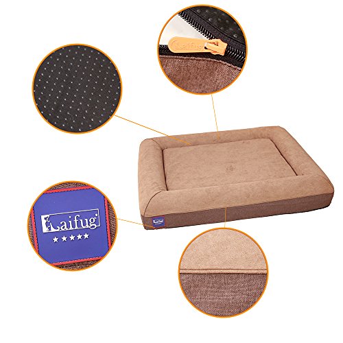 Laifug Orthopedic Memory Foam Large Dog Bed Dog Couch with Durable