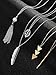 Long Pendant Necklace Set, Layer Simple Bar Necklace Tassel Y Strands for Women (Style 3, 4 Pieces)