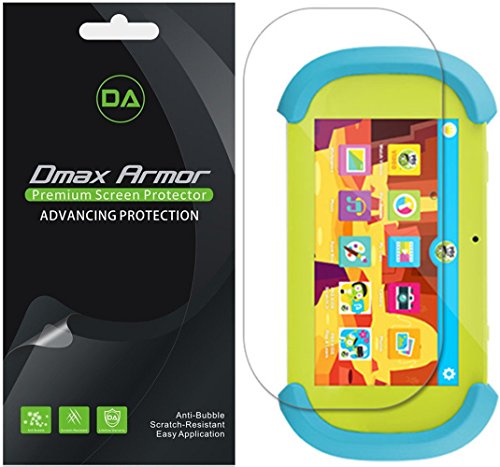 Dmax Armor [3-Pack] for Ematic PBS Kids Playtime pad 7" Screen Protector, Anti-Bubble High Definition Clear Shield