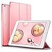 iPad Air Case, ESR Smart Case Cover [Synthetic Leather] Translucent Frosted Back Magnetic Cover with Auto Sleep/Wake Function [Light Weight] for iPad 5 (Sweet Pink)